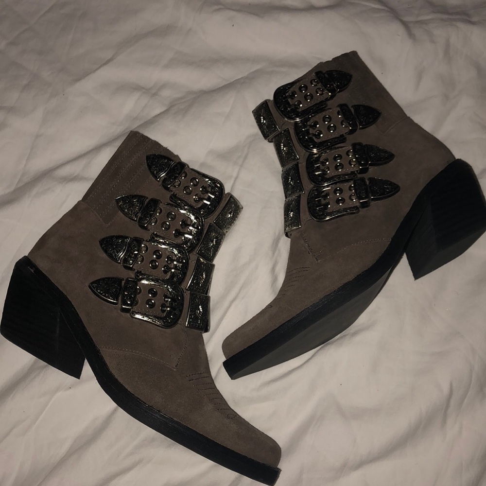 Jeffrey Campbell Cuervo Buckle Boots